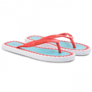 Woman flip flops